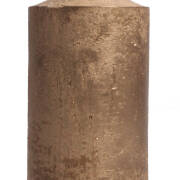 Świeca rustykalna metalizowana walec 100/250mm (10700)