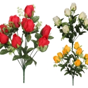 Bukiet 9 róż w pąku FZG040 40cm