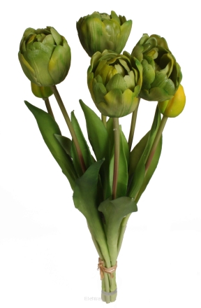 Bukiet gumowych tulipanów papuzich CV13900 45cm